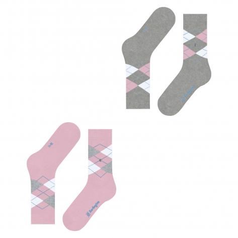 Burlington Damen Socken Everyday Argyle SO 2-Pack 22012 