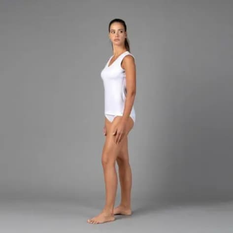 CMP Damen Tanktop Woman Underwear T-Shirt Sleeve Top 3Y92146-A001 34 Bianco | 34