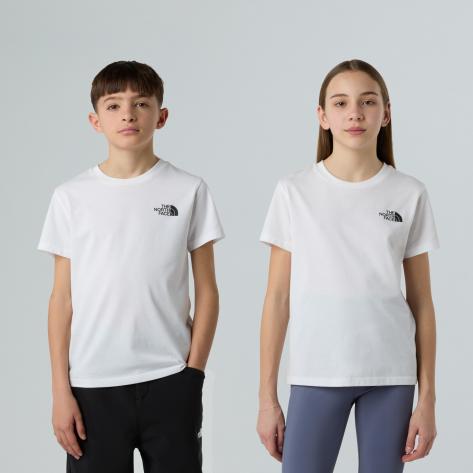 The North Face Kinder T-Shirt Simple Dome Regular SS Tee 87T4-FN4 142-151 TNF White | 142-151