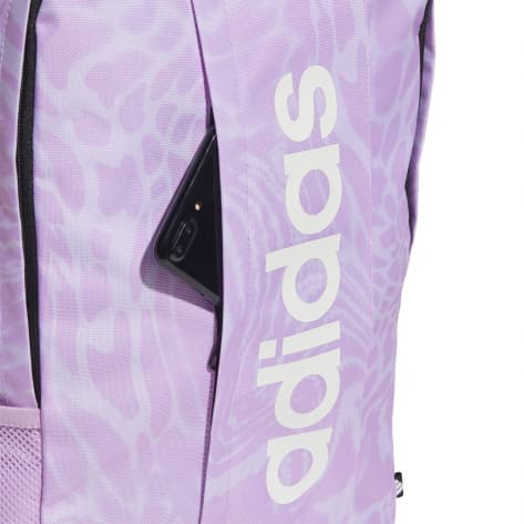 adidas Damen Rucksack LIN BP GFX W JG5799 Ice Lavender/Bliss Lilac/White | One size