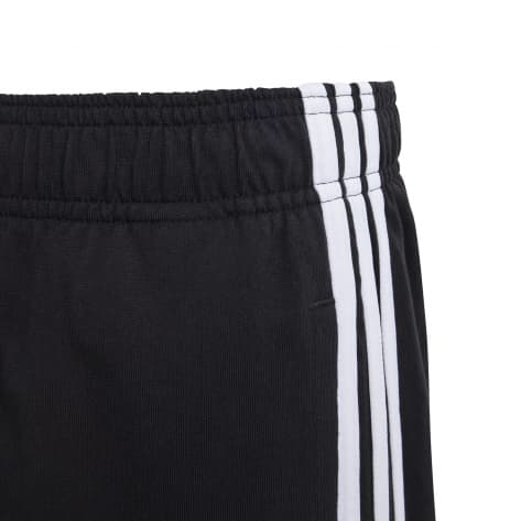 adidas Kinder Short Essentials 3S Knit Shorts HY4714 128 Black/White | 128