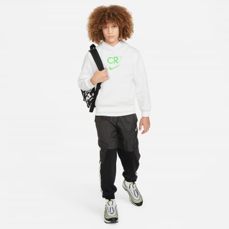 Nike Kinder Kapuzenpullover CR7 Soccer Academy Player Edition FN8420-100 128-137 White/Green Strike | 128-137