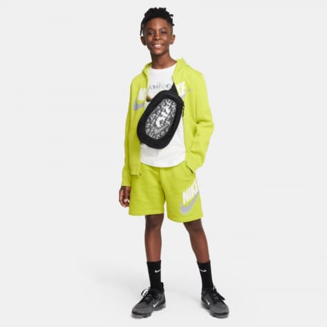 Nike Kinder Shorts Sportswear Club Fleece CK0509-308 128-137 Bright Cactus/Bright Cactus/White | 128-137