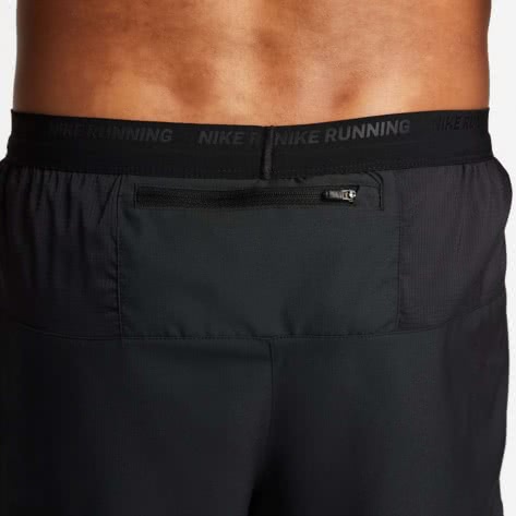 Nike Herren Laufshort Dri-FIT Stride 2in1 Short 7In DM4759-010 S Black/Black/Black/Reflective Silv | S