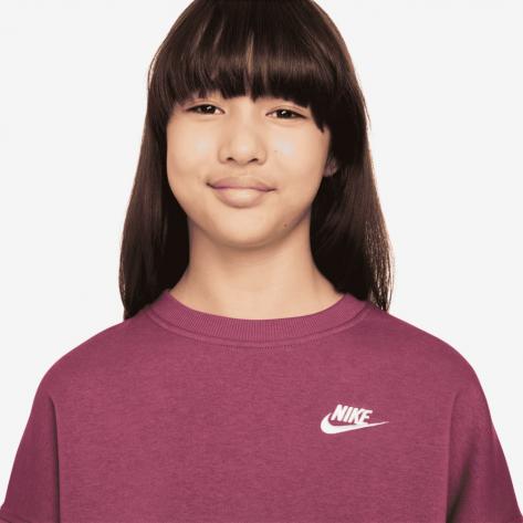 Nike Mädchen Pullover Sportswear Club Fleece Bi FZ9244 