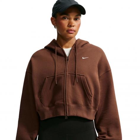 Nike Damen Sweatjacke Studio Fleece Oversized Cropped IM8499 
