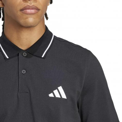 adidas Herren Polo Small Logo Piqué Poloshirt 