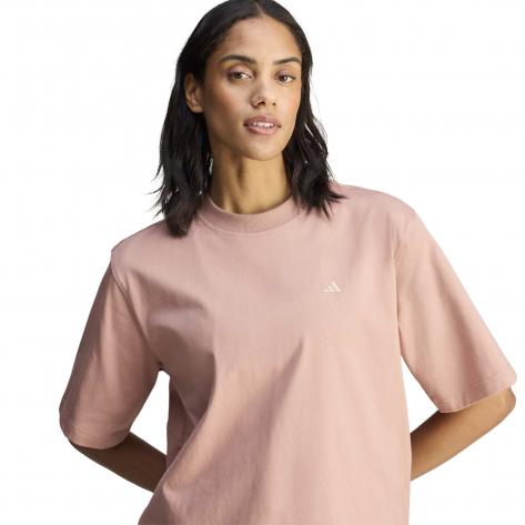 adidas Damen T-Shirt Stella McCartney Loose Tee JZ0696 XL Brown Mauve | XL