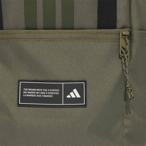 adidas Rucksack 3 Stripes Flap Backpack KG9573 Olive Strata/Black | One size