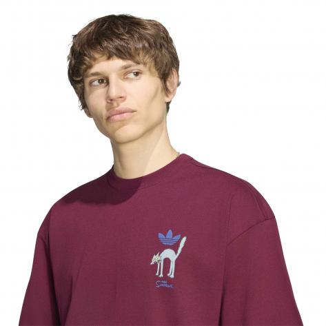 adidas Herren T-Shirt Snowball GFX Tee LG5065 XS Maroon | XS