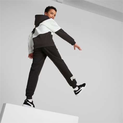 Puma Kinder Kapuzenpullover POWER CAT Hoodie FL B 674232-01 128 Puma Black | 128