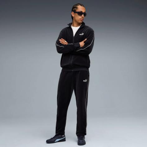 Puma Herren Trainingsjacke Essentials ELEVATED Velour Track Jacket 689116-16 L New Navy | L