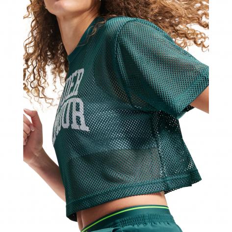 Under Armour Damen T-Shirt Football Mesh Crop Tee 6010953 