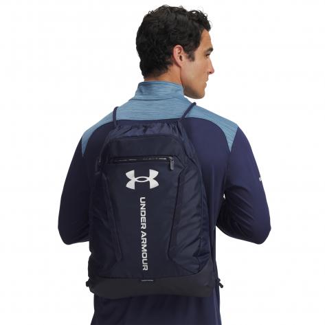 Under Armour Turnbeutel UA Hustle Sackpack 6000519-410 Midnight Navy | One size