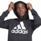adidas Herren Kapuzenpullover Big Logo Fleece Hoodie IB4024 L Black | L