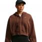 Nike Damen Sweatjacke Studio Fleece Oversized Cropped IM8499 