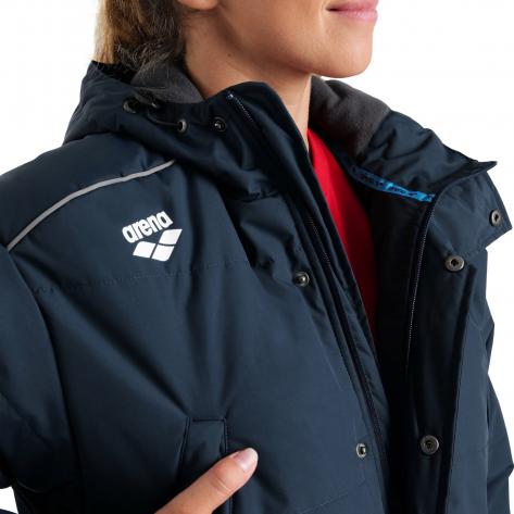 Arena Unisex Wärmemantel Team Parka Solid 004914-700 M Navy | M