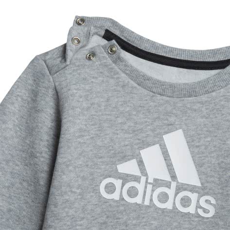 adidas Baby Jogginganzug Infants Badge of Sports Logo Jogger H28835 62 Medium Grey Heather/White | 62