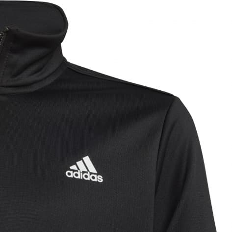 adidas Kinder Trainingsanzug Colourblock Track Suit HG6825 164 Black/White/Medium Grey Heather | 164