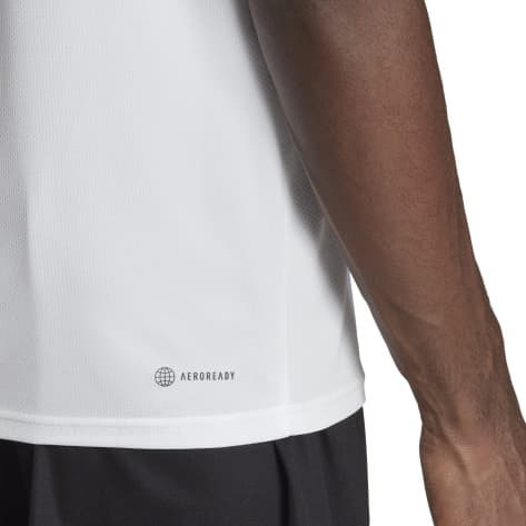 adidas Herren T-Shirt TR-ES BASE 3-Streifen T-Shirt IB8151 XL White/Black | XL