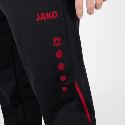 Jako Herren Polyesterhose Challenge 9221-812 S Schwarz/Rot | S