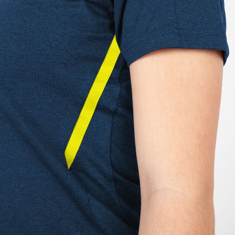 Jako Damen T-Shirt Challenge 6121-512 44 Marine Meliert/Neongelb | 44