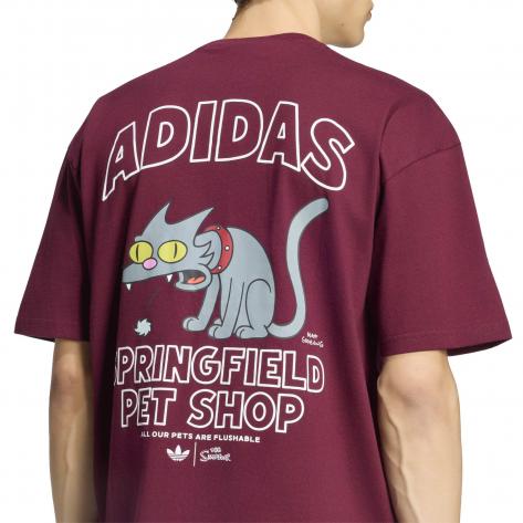 adidas Herren T-Shirt Snowball GFX Tee LG5065 XS Maroon | XS