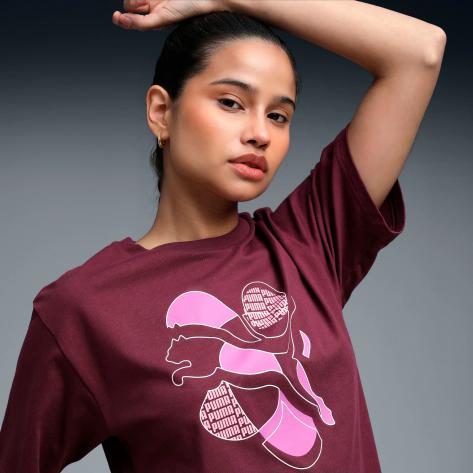 Puma Damen T-Shirt Graphic Relaxed Energy Tee 688166 