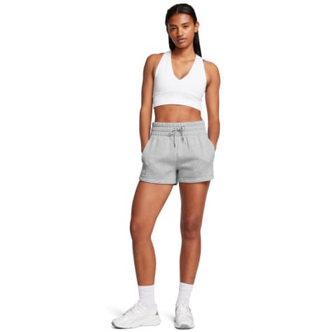 Under Armour Damen Short Icon Fleece Boxer Short 1382725-015 S Mod Gray Light Heather | S