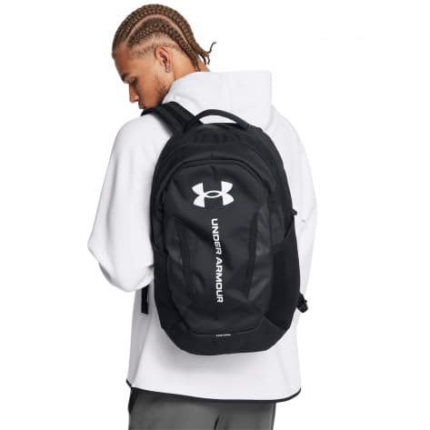 Under Armour Unisex Rucksack UA Hustle 6.0 Backpack 1384672-002 Black2 | One size