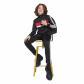 adidas Kinder Trainingsanzug J 3S Tiberio Track Suit JC7519 128 Black/White/Pure Ruby | 128