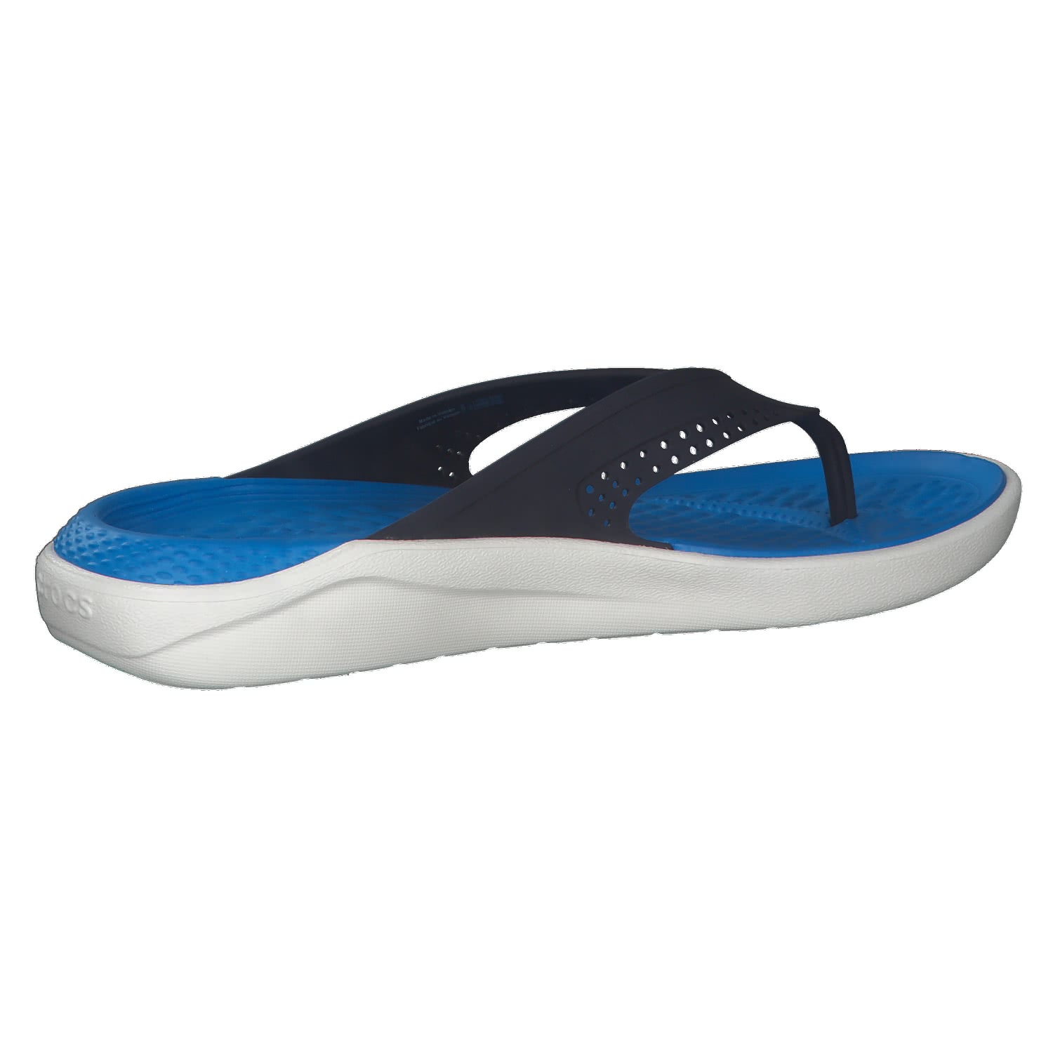 Crocs Herren Zehentrenner LiteRide Flip 205182-462 46-47 Navy/White ...