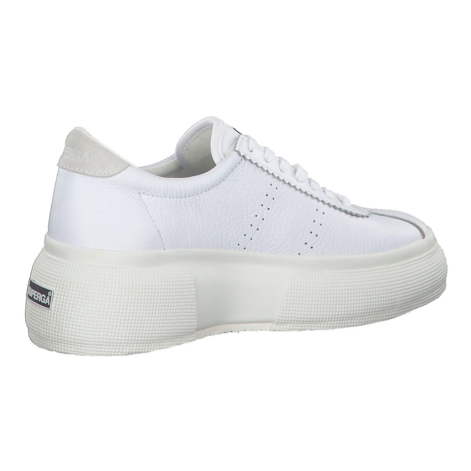 superga plateau leder