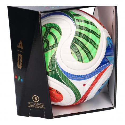 adidas Fussball WM 2026 Trionda Pro Ball JD8021 5 White/Solar Blue/Hi-Res Red/Lime | 5