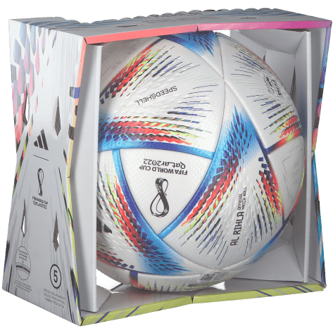 adidas Fussball Al Rihla Pro Football WM Qatar 2022 H57783 5 White/Panton | 5