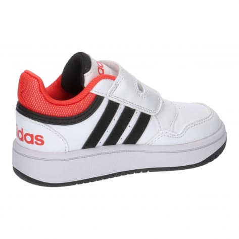 adidas Kinder Sneaker HOOPS 3.0 CF I H03860 24 Ftwr White/Core Black/Bright Red | 24