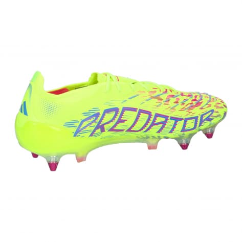 adidas Herren Fussballschuhe PREDATOR ELITE SG ID3851 42 2/3 Lucid Lemon/Lucid Pink/Blue | 42 2/3