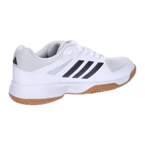 adidas Kinder Hallenschuhe Speedcourt k IE8034 38 Ftwr White/Core black/GUM10 | 38