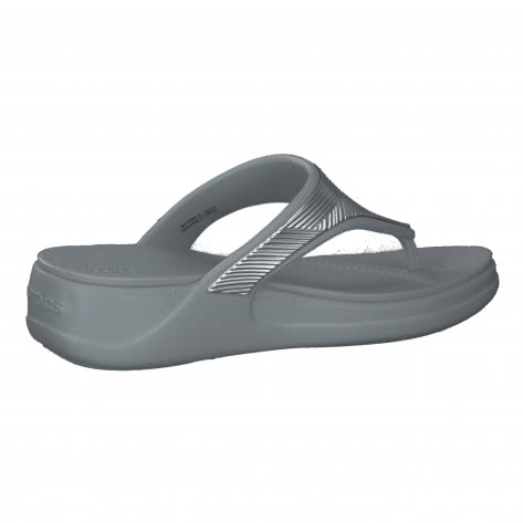 Crocs Damen Zehentrenner Monterey Metallic Wedge Flip 206850 