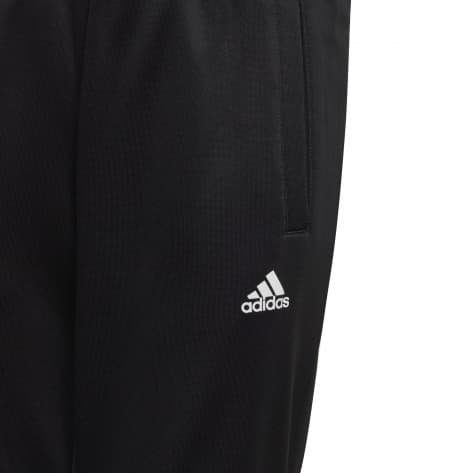 adidas Kinder Trainingsanzug Colourblock Track Suit HG6825 164 Black/White/Medium Grey Heather | 164