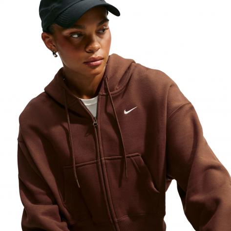 Nike Damen Sweatjacke Studio Fleece Oversized Cropped IM8499 