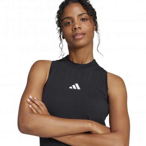 adidas Damen Kleid Essentials 3S Long Racerback Dress 
