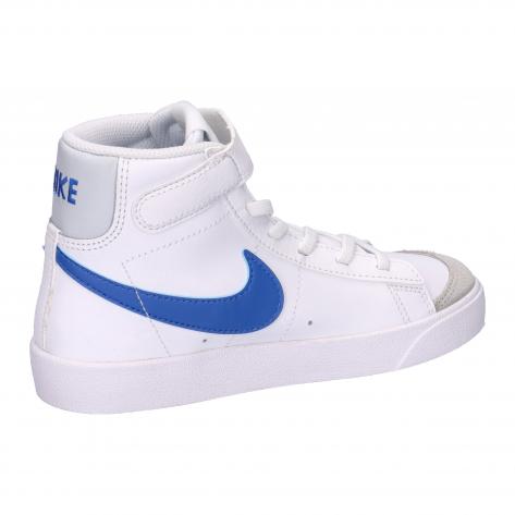 Nike Kinder Sneaker Blazer Mid '77 DA4087-113 31.5 White/Game Royal-Platinum | 31.5