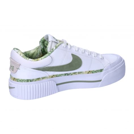 Nike Damen Sneaker Court Legacy Lift HF5054-100 40 White/Oil Green | 40