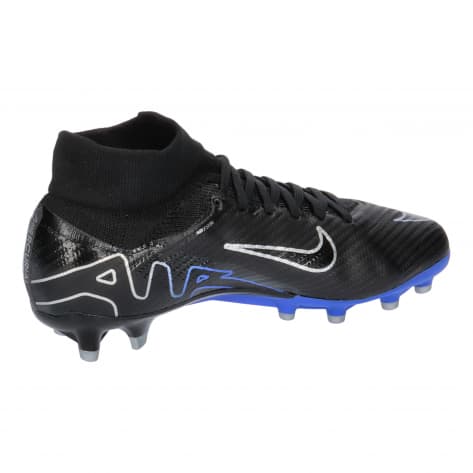 Nike Herren Fussballschuhe Zoom Mercurial Superfly IX Pro AG-Pro DJ5596-040 36 Black/Chrome-Hyper Royal | 36