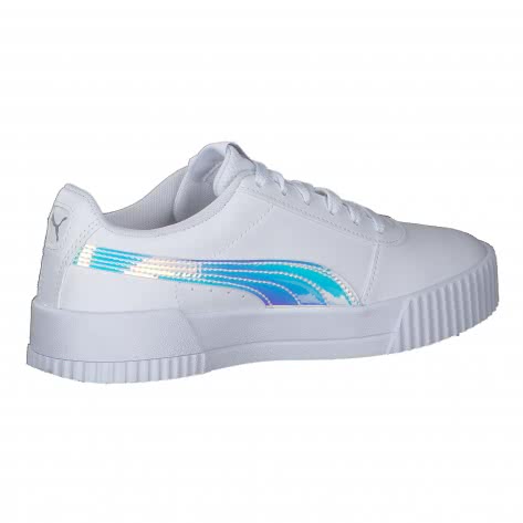 Puma Mädchen Sneaker Carina Holo Jr 383741-01 37.5 Puma White-Puma Silver | 37.5
