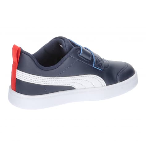 Puma Kinder Sneaker Courtflex V2 V INF 370144-01 25 Peacoat-High Risk Red | 25
