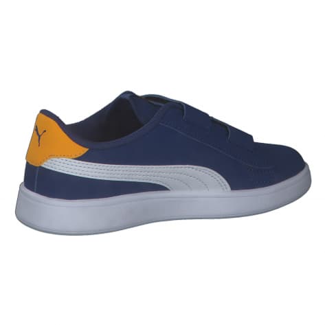 Puma Kinder Sneaker Smash v2 Buck V PS 365183-47 35 Blazing Blue-Puma White-Tangerine | 35