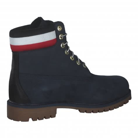 Timberland Herren Boots 6 Inch Premium Rubber Cup 0A2M59 45.5 Navy Nubuck/Red | 45.5