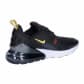 Nike Kinder Sneaker Nike Air Max 270 GS HF9091-001 37.5 Black/Sarurn Gold-Gym Red | 37.5